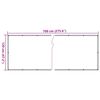 vidaXL Balkon-Sichtschutz Wei&szlig; 700x120 cm PVC