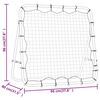 vidaXL Fußball-Rebounder Verstellbar 96x80x96 cm Stahl und PE