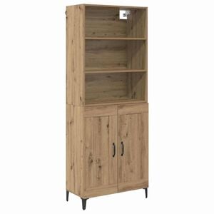 vidaXL Highboard 2 stk. Artisan-Eiche 69,5 x 34 x 180 cm Holzwerkstoff