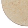vidaXL Tischplatte Creme &Oslash;50x2,5 cm Marmor