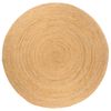 vidaXL Teppich Jute Geflochten 210 cm Rund