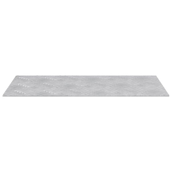 vidaXL Treppe Tritt Rechtwinklig 4 pcs Silber 50 x 25 cm Aluminium