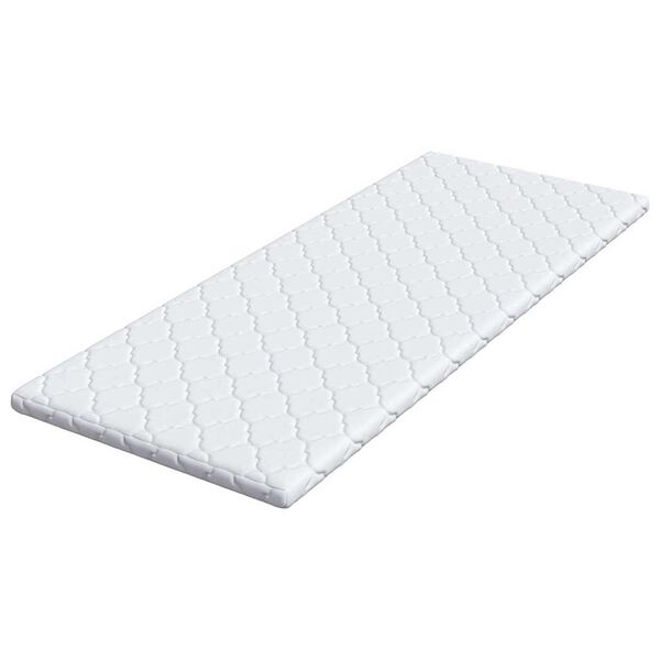 vidaXL Kokosnuss Topper Wei&szlig; 70 x 200 cm Jacquard-Stoff