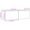 vidaXL TV-Wandschr&auml;nke 2 Stk. Artisan-Eiche 100x30x30 cm