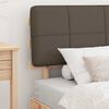 vidaXL Bettgestell mit gepolstertem Kopfteil Taupe 75 x 190 cm
