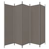 vidaXL 5-tlg. Paravent Anthrazit 250x200 cm Stoff