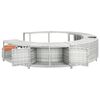 vidaXL Whirlpool-Umrandung Hellgrau Poly Rattan