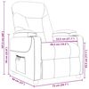 vidaXL Massagesessel Schwarz Stoff