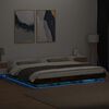 vidaXL Bettgestell mit LED R&auml;uchereiche 180x200 cm Holzwerkstoff