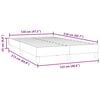 vidaXL Boxspringbett ohne Matratze Dunkelgrün 120x210 cm Samt