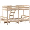 vidaXL Etagenbett 80x200/120x200 cm Massivholz Kiefer
