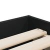 vidaXL Bettgestell mit Schubladen Schwarz 90x200 cm Holzwerkstoff
