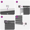 vidaXL Venetianer Jalousie Verstellbar Silber Grau 150 x 160 cm PVC