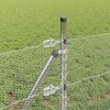 vidaXL Zaunpfosten Silber 100 x 0,5 m (13 mm Netz) Stahl