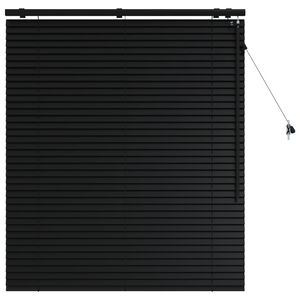 vidaXL Venezianische Jalousie Schwarz 100 x 130 cm 35 mm