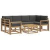 vidaXL Outdoor-Sofagarnitur 7 stk. Wei&szlig; und Anthrazit