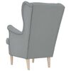 vidaXL Sessel Hellgrau 74x84x100 cm Stoff
