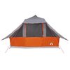 vidaXL Tipi Zelt mit Dach Grau und Orange 364 x 281 x 257 cm Taft
