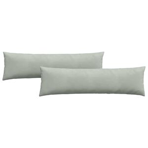 vidaXL Sofakissen 2 St&uuml;ck Hellgrau 145 x 40 cm Cordstoff