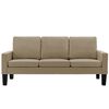 vidaXL 3-Sitzer-Sofa Cappuccino-Braun Kunstleder
