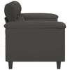 vidaXL 2-Sitzer-Sofa Dunkelgrau 140 cm Mikrofasergewebe