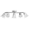 vidaXL Deckenleuchte mit Glasschirmen f&uuml;r 5 E14 Gl&uuml;hlampen