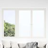vidaXL Fensterfolien 5 Stk. Statisch Matt Wei&szlig; PVC