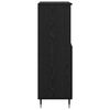 vidaXL Hochboard Schwarz 60 x 36 x 110 cm Holzwerkstoff