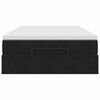 vidaXL Ottoman-Bett mit Matratze Schwarz 120x200 cm Samt