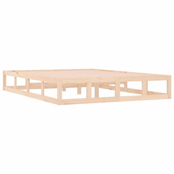 vidaXL Massivholzbett 140x190 cm
