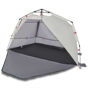 vidaXL Strandzelt 3 Personen Grau Quick Release Wasserdicht