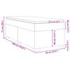 vidaXL Boxspringbett mit Matratze Schwarz 90x190 cm Samt