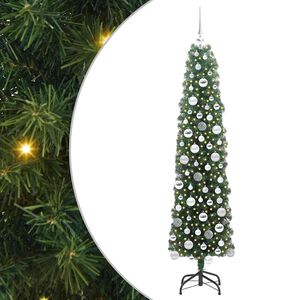 vidaXL K&uuml;nstlicher Weihnachtsbaum mit LED-Beleuchtung Gr&uuml;n 180 cm