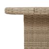 vidaXL Gartentisch Beige 80x80x71 cm Poly Rattan und Akazienholz