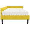 vidaXL Eckbettgestell mit Matratze Sonstiges 2 pcs Gelb Samt