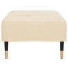 vidaXL Fu&szlig;hocker Creme 78x56x32 cm Samt
