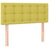 vidaXL Boxspringbett mit Matratze Gr&uuml;n 90x200 cm Stoff