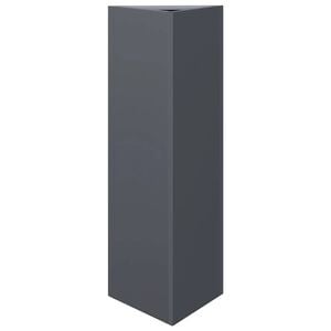 vidaXL Pflanzk&uuml;bel Anthrazit Dreieckig 30x26x75 cm Stahl