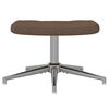 vidaXL Relaxsessel mit Hocker Braun Stoff