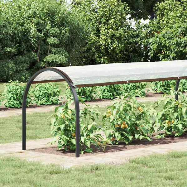 vidaXL Transparente Plane mit &Ouml;sen 1x8 m Polyethylen
