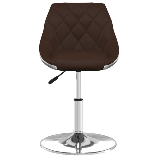 vidaXL Barhocker Braun und Wei&szlig; Kunstleder