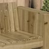 vidaXL Garten-Sofa Gr&uuml;n 134 x 60 x 62 cm Massives Kiefernholz