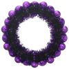 vidaXL Weihnachtsballkr&auml;nze 2 pcs Lila 33 x 33 x 7 cm Polystyrol