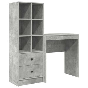 vidaXL Schreibtisch Beton Grau 115,5 x 40 x 127 cm 2 stk.