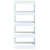 vidaXL B&uuml;cherregal/Raumteiler Wei&szlig; 60x30x135 cm Holzwerkstoff