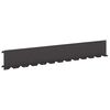 vidaXL Raseneinfassung 10 stk. 102 x 15 x 4 cm Stahl Schwarz