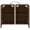vidaXL TV-Wandschr&auml;nke 2 Stk. Braun Eiche-Optik 40,5x30x60 cm