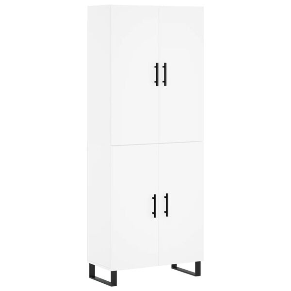 vidaXL Highboard Wei&szlig; 69,5x34x180 cm Holzwerkstoff