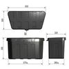 ProPlus Lagerbox f&uuml;r Zugdeichsel Kunsstoff 320 x 630 x 355 mm 340061