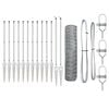 vidaXL Schwei&szlig;drahtzaun mit Spikes 25 x 1 m (B x H)